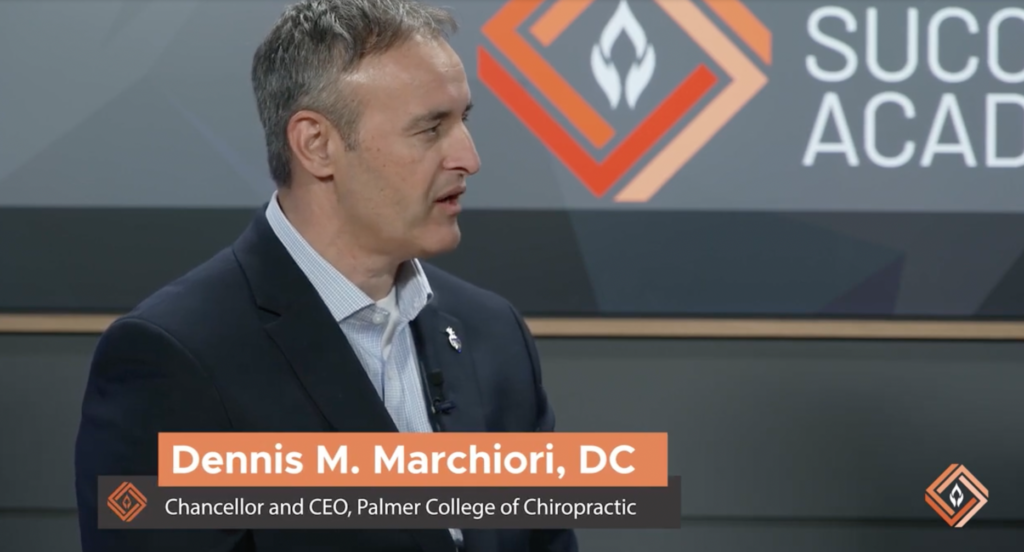 Dr. Dennis M. Marchiori: Chancellor and CEO of Palmer College of Chiropractic