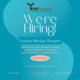 Licensed Massage Therapists Wanted!