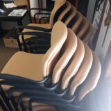 For Sale: 15 Comfortable Gold Fabric Chairs in Excellent Condition