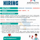 Radiology Technician (Mammogram)
